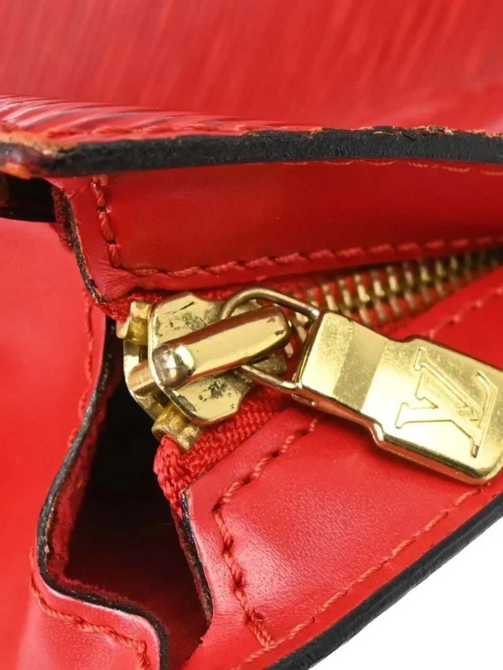 Louis Vuitton Red Epi Saint Jacques Tote Handbag M52277